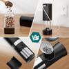 Electric Salt and Pepper Grinder Set,Rechargeable Electric Pepper Grinder with LED Display,Adjustable Coarseness,Large Capacity Refillable Salt