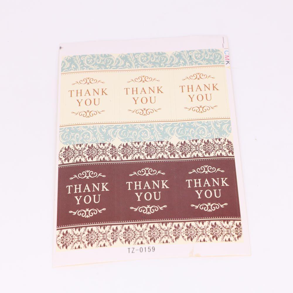 Self-adhesive Thank You Labels Paper Labels Stickers Sealing Sticker Cake Candy Box Gift Box