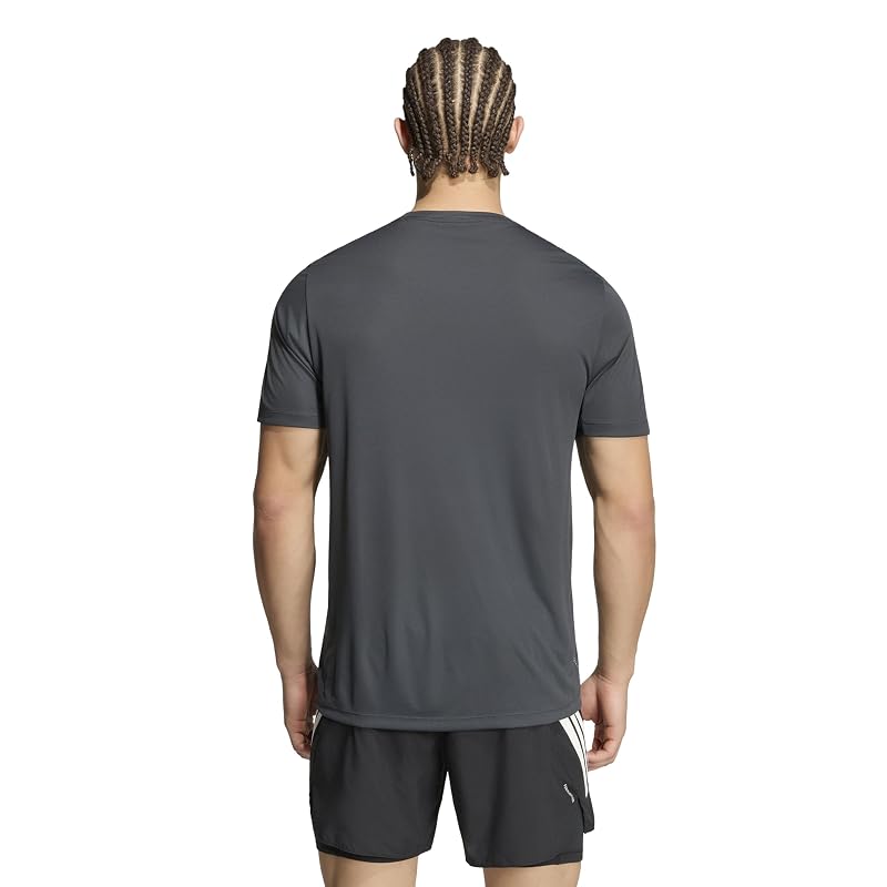 [Adidas] Running Shirt Essentials T-Shirt Men's P6147 Carbon (KG3190) L