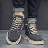 Spring / Autumn Outdoor Men's Work Boots British Style Mid Top Short Boots Men's Casual Leather Shoes