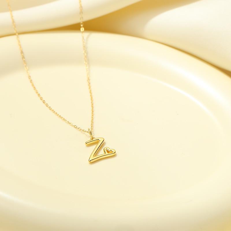 Banyan Tree S925 Silver English Letter Pendant Necklace - Simple, Elegant Style for Mother's Day