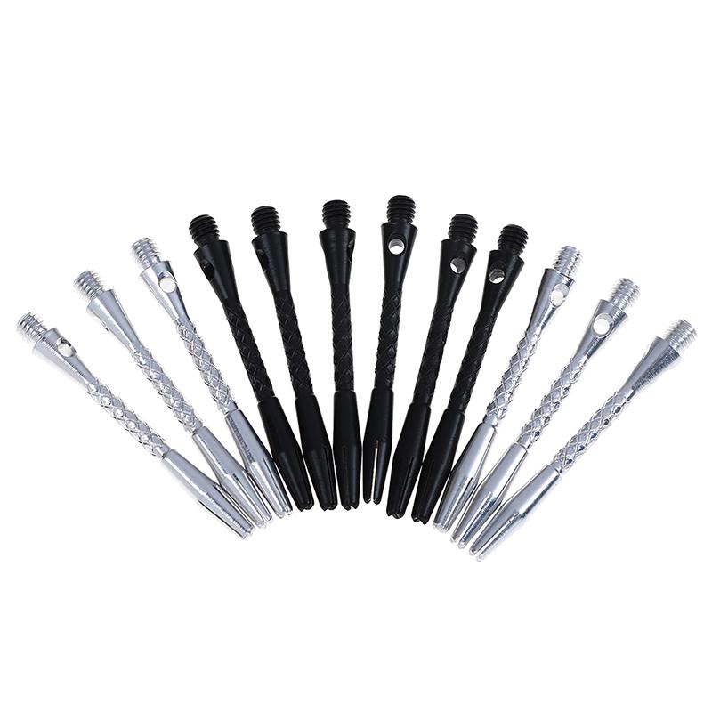 12X 5cm Aluminium Alloy Screw Dart Shaft Silver Black Darts Stems Replacement MA 12X 5cm Aluminium Alloy Screw Dart Shaft Silver Black Darts Stems Replacement MA