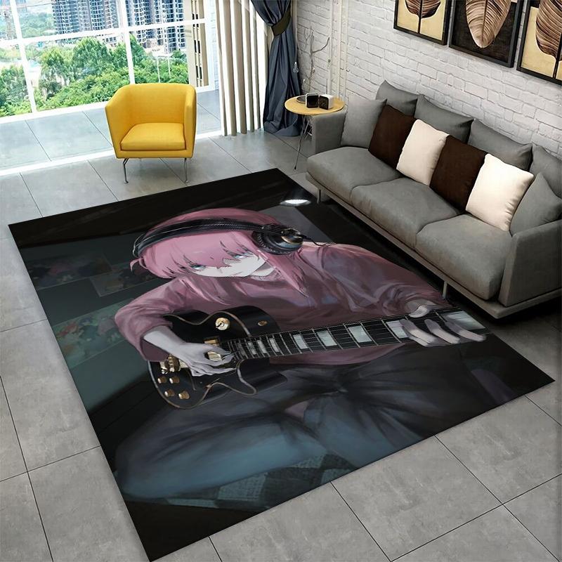Cute Girl Super Sonico Cartoon Non-Slip Area Rug for Living Room,Bedroom,Playroom,Soft Carpet Floor Mat Home Decor Rug Kids Room