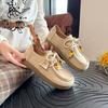 Women's Shoes Autumn New Retro Casual Kangaroo Shoes Platform Heightening Women's Single Shoes Women