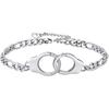 PROSTEEL Alla moda Design Manette/Testo Personalizzato Cavigliera da Donna, Cavigliera in Acciaio Inossidabile 316L, colore Argento/Oro/Nero,Basso