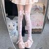 Außenhandel Vier Jahreszeiten Lolita Schleife Strümpfe Rosa Knochen Halloween Kniestrümpfe Grenzüberschreitend Süßes Mädchen