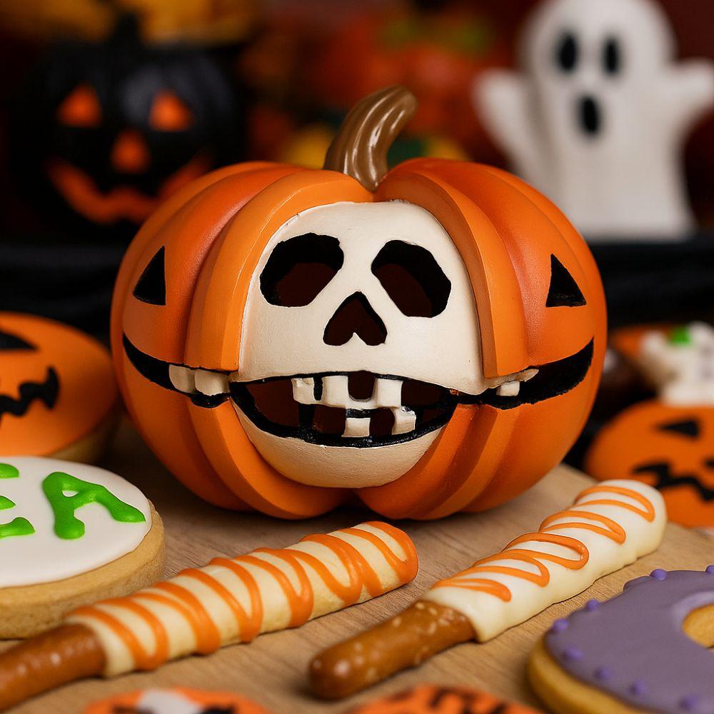 Realistic Halloween Pumpkin Figurine Resin Mini Halloween Ornaments  Thanksgiving