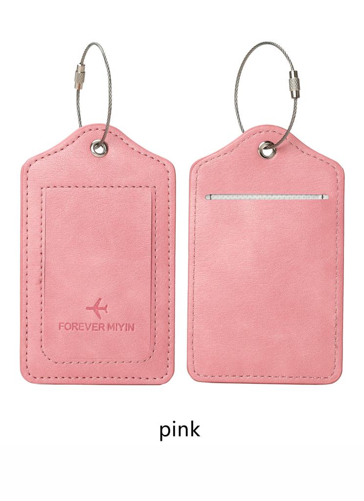RFID travel passport set with passport holder and PU luggage label 2 pieces/set suitable for men and women's travel accessories