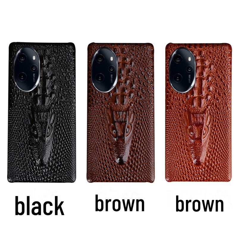 

Кожаный защитный чехол Honor 80 с узором в виде головы дракона для 80SE Pro Honor 90 GT кофейный