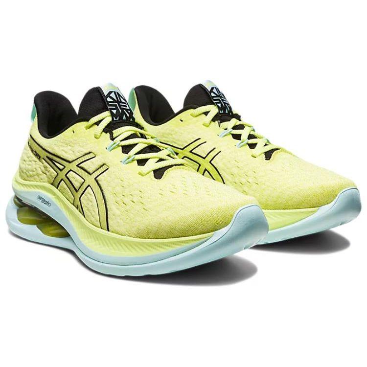 Asics Gel Kinsei Max Glow Gul Dame Sneakers Svart 1012B512-750