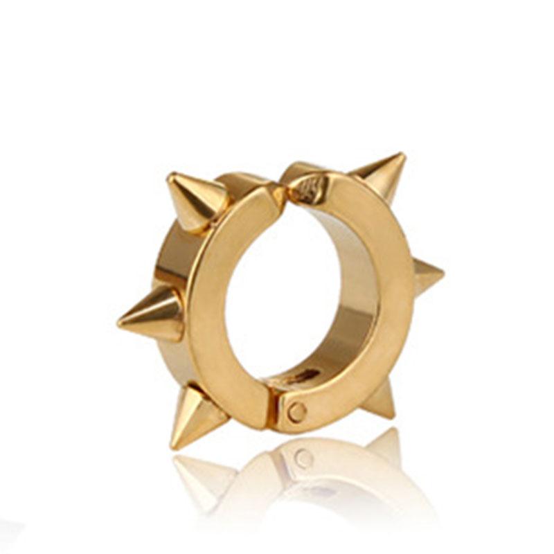 New Fashion Personalized Titanium Steel Earrings Cool Willow None Pierced Earrings Men's Creative Design Ear Clip Jewerly