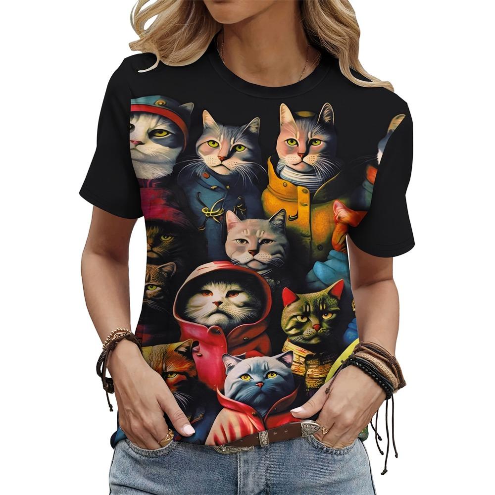 Summer fashion short sleeved casual top loose women s T-shirt XS