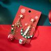 New Trendy Asymmetric Christmas Earrings Creative Design Christmas Tree Snowflake Bells Drop Earrings Xmas Holiday Jewelry Gifts