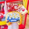 Sausage Letter Dog Cartoon Pattern Game Console Keychain Pendant For Fun Gifts