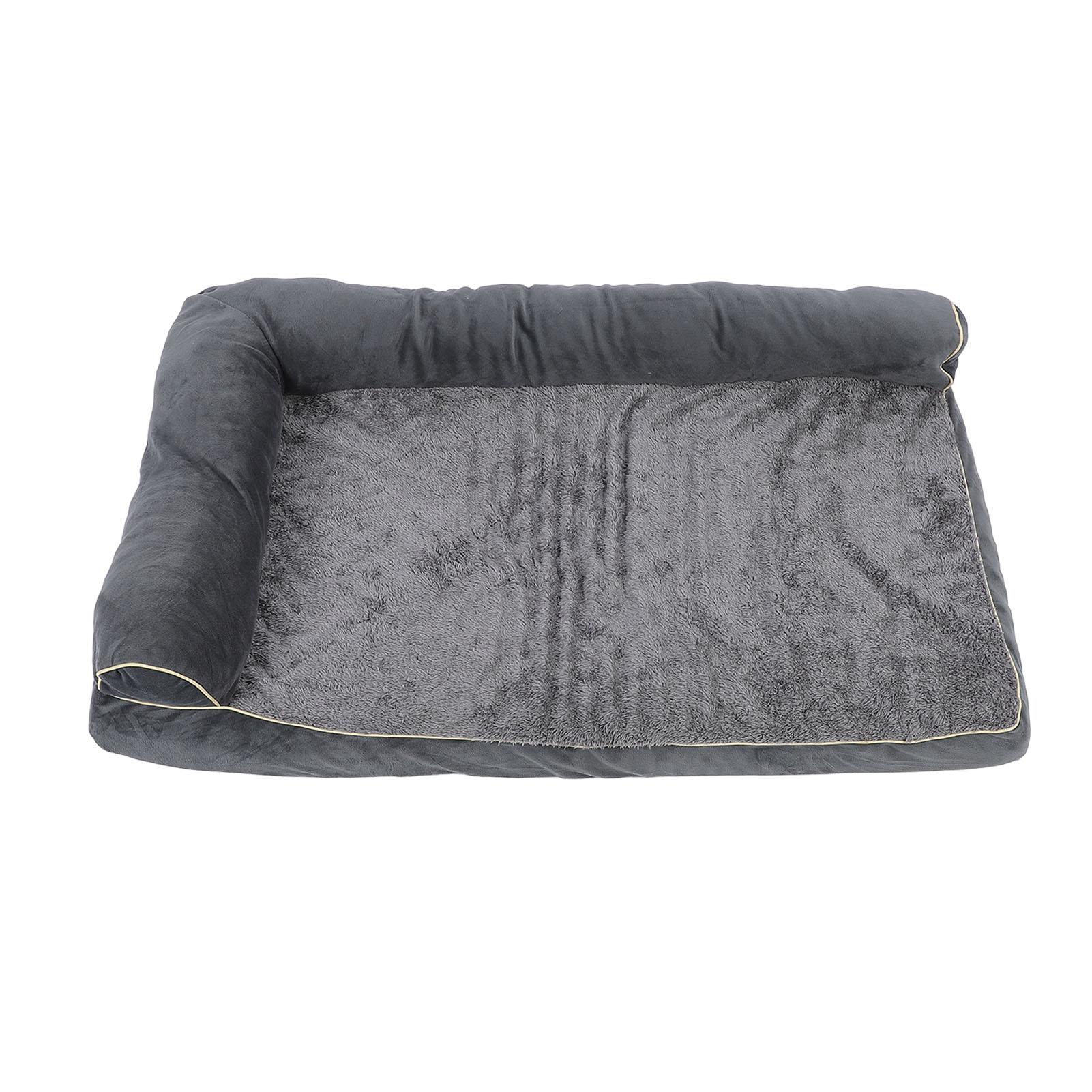 

Pet Sofa Bed Short Plush Sponge Filling Soft Washable Comfortable Dog Couch Bed For All Seasons