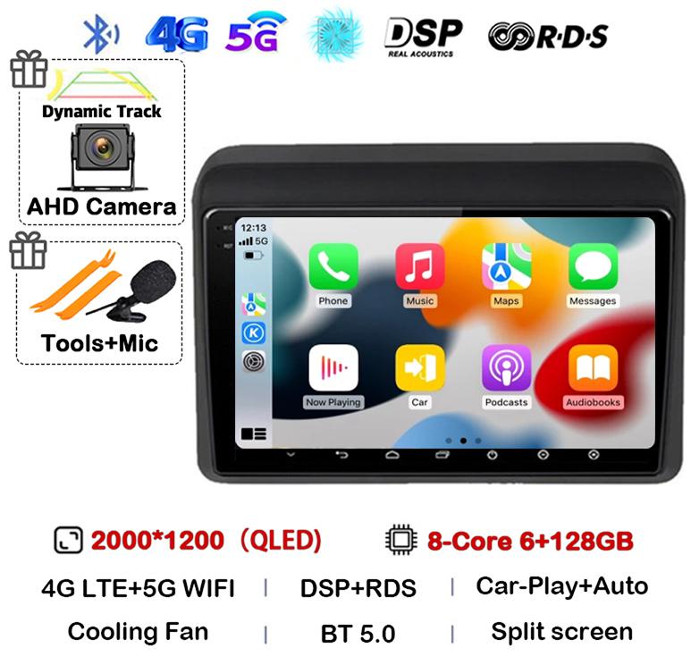 Android 14 Carplay Auto Stereo For Suzuki ERTIGA 2018 2019 2020 Car Radio Multimedia Video Player Car GPS 2 Din DVD 360 Camera