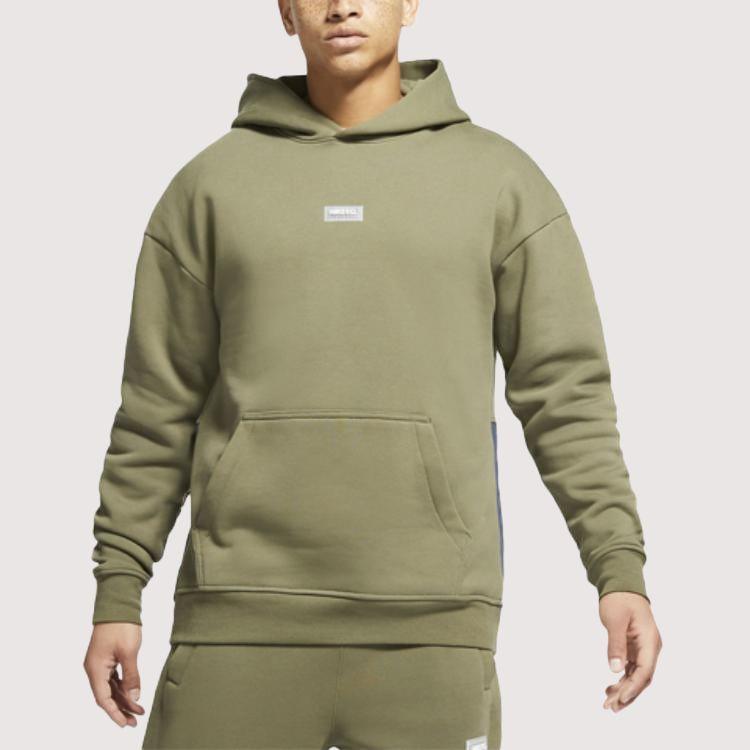 Nike F.C. Fleece-Lined Casual Soccer Sweatshirt Men Tops Olive-Green CV1491-222