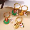 18K Gold Plated DIY Lebkuchenmann Ohrringe - Festliche Weihnachts Kollektion
