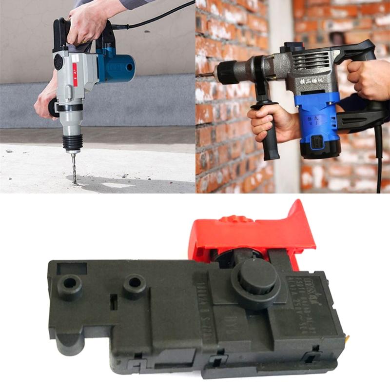 1pcs Handheld Electric Trigger Switch Drilling Speed Upper Control Button Power Tool Switch Spare Part for  Gsb13 R