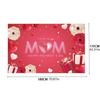 Polyester Happy Mother’s Day Backdrop I Love You Mom Hanging Banner  Photo Booth
