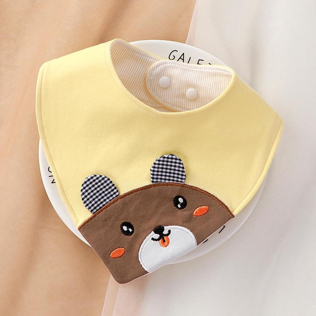 360° Rotating Waterproof Cotton Baby Bib for Ages 0-2