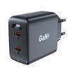GaN 35W PD 2x USBC Fast Wall Charger Black