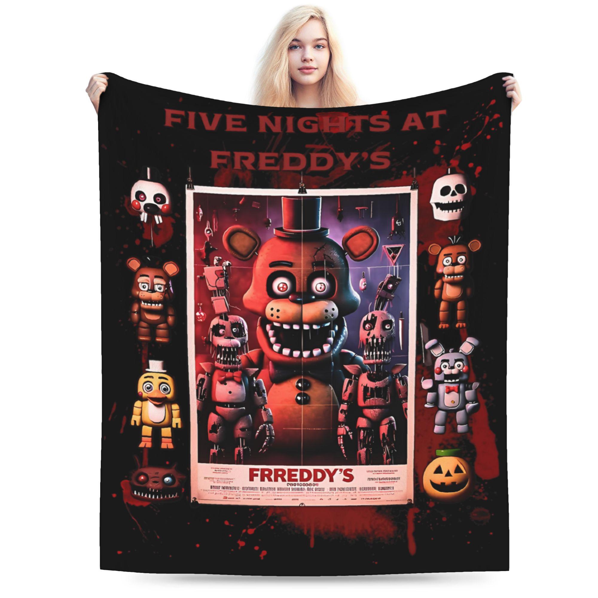 Pandara Jewelry Unisex Fnaf At Freddys Blankets Flannel Printed Multi-Function Warm Throw Blankets For Bedding Office Rug Piece