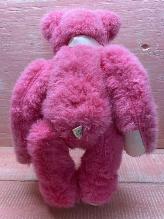 [USED] Ashiya Kumaya Teddy Bear Pink Bear Vintage