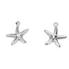 50pcs Small Ocean Jewelry Hollow Double Sided Starfish Pendant Beach Jewelry  Necklace Decoration
