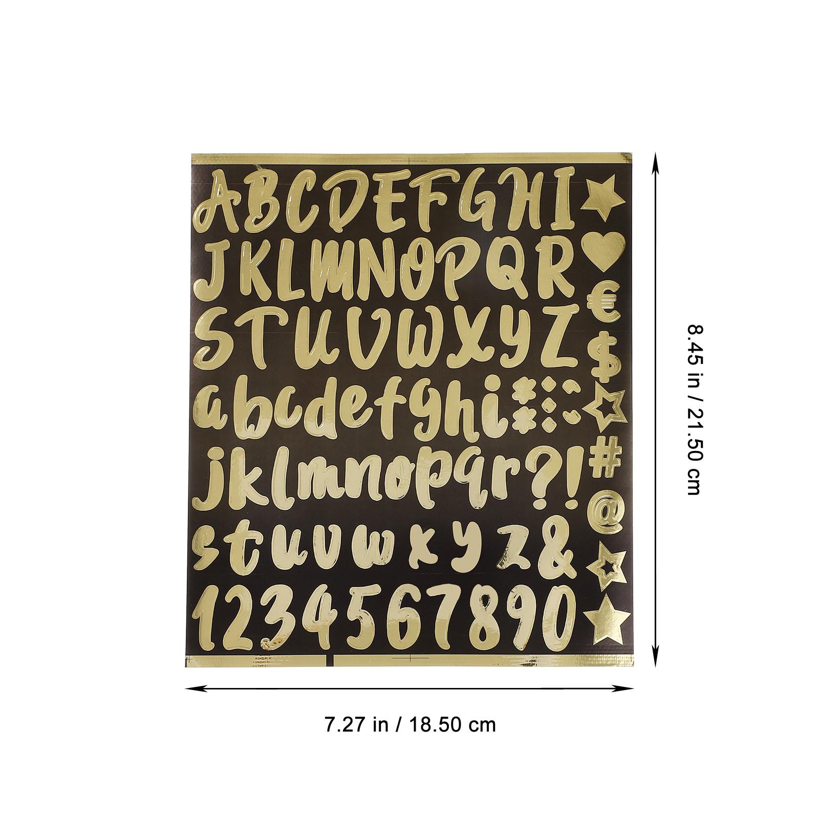 

10 Sheets Alphabet Letter Stickers Reflective Mailbox Number Decals Premium Durability Easy Application Smooth Surface Adhesion