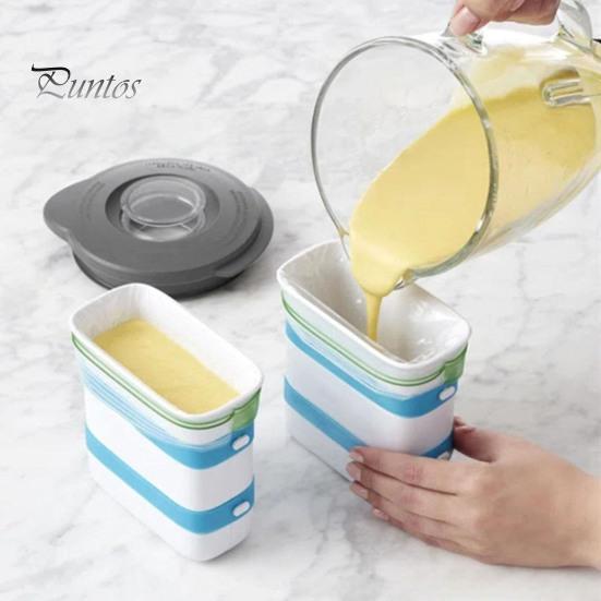 Kitchen Storage Organizer Soup Cube Freezer Mold, Large Capacity Food Bag, Bag Support Block Maker for Meal Prep Sauces Leftover Organization