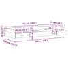 Bed Frame with Headboard Sonoma Oak 75 x 190 cm Wood Based Material