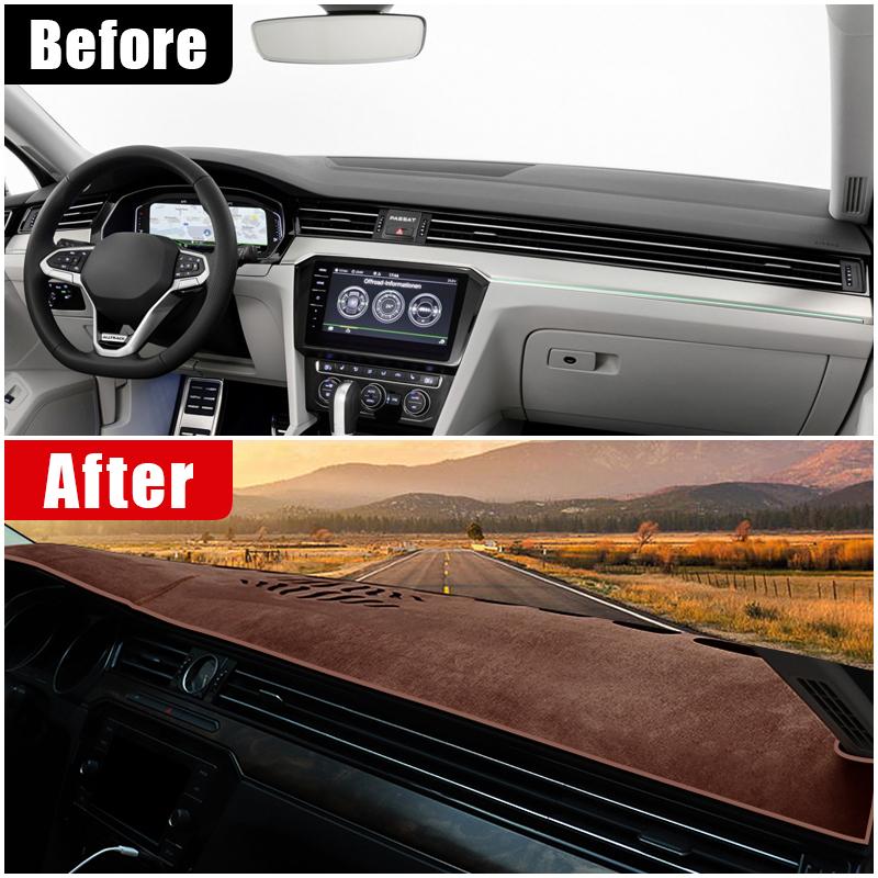 Car Dashboard Cover Mat For Volkswagen VW Passat B8 2015 2016 2017 2018      Trument Carpets Accessories