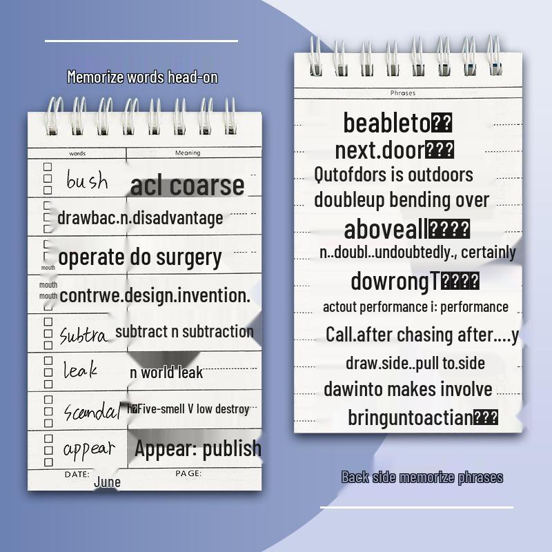 Newcomer Special: Vocabulary Book for Junior & Senior High Students - Ebbinghaus Memory Curve Pocket Edition (2 Books)