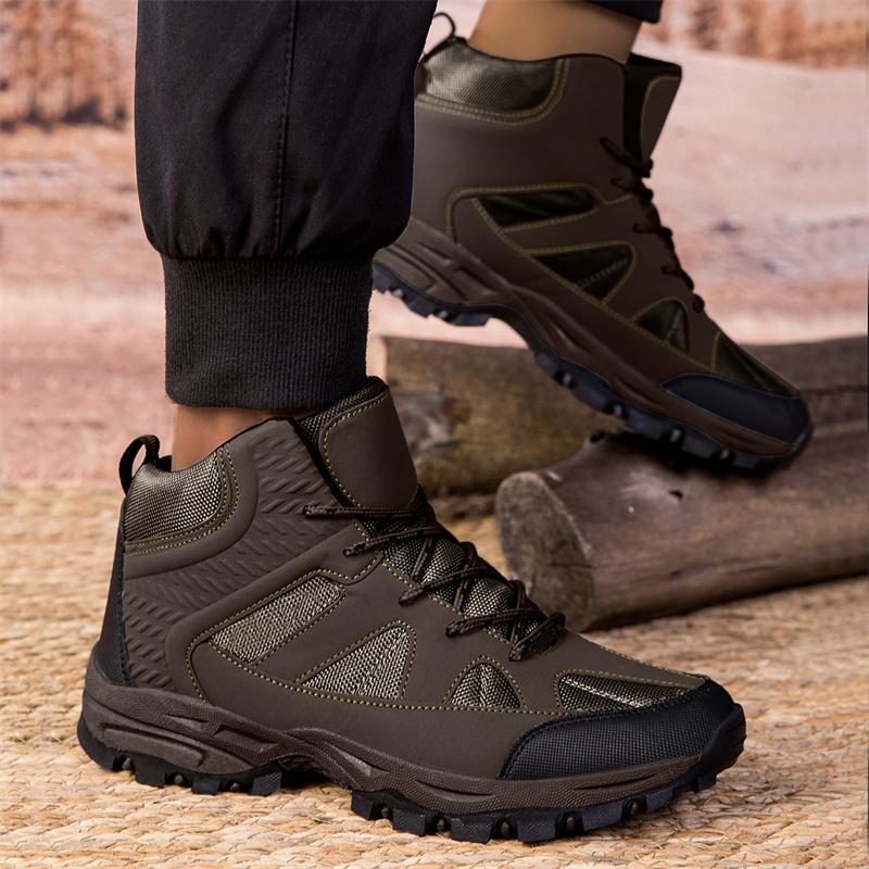 Winter Hot Selling Men's Hiking Shoes Thick Soled Wear-resistant High-quality Brand Men's Leather Casual Shoes Sports Shoes
