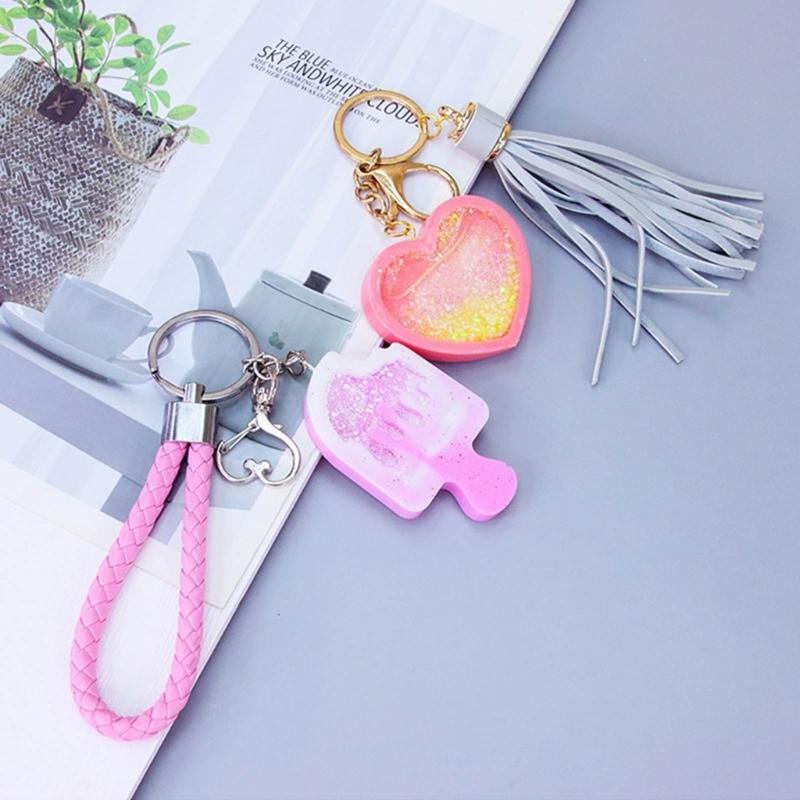 9 Stück Tiere Resin Schüttelformen Handgemacht Anhänger Dekoration Silikonformen Treibsand Schlüsselanhängerform Leicht zu Reinigen