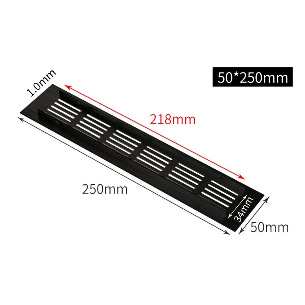 50mm  Cabinet Wardrobe Air Vent Grille Ventilation-Cover For Wardrobes Shoe Cabinets Aluminium Rectangular Cooling Vent Mesh