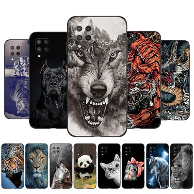 For Samsung Galaxy A42 5G Case For GalaxyA42 A 42 5G SM-A426B A426 Phone Cover 6.6inch Black Tpu Case Lion Wolf Tiger Dragon