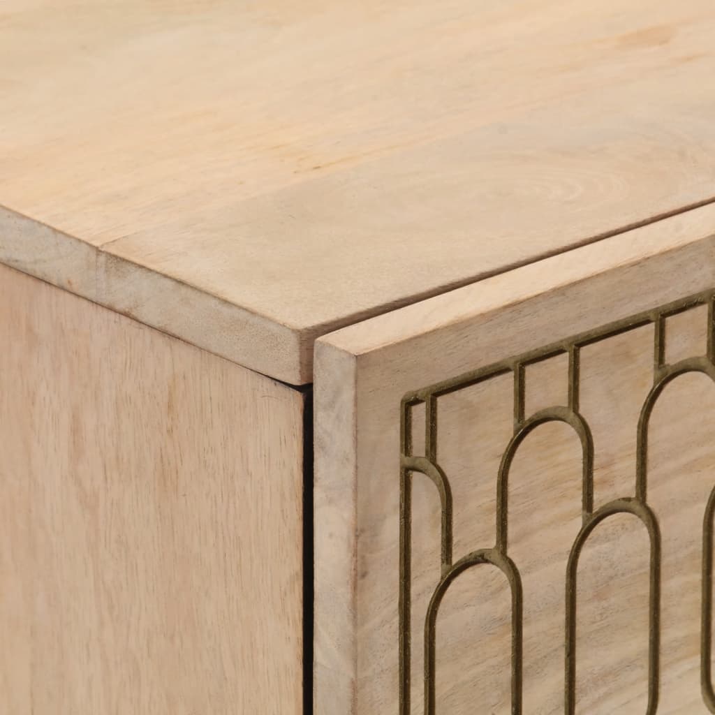 Side Tables (2 pcs) 60 x 33 x 75 cm Solid Mango Wood