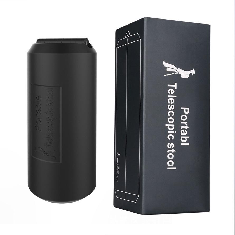 Taburete Plegable Portátil para Exteriores para Viajes y Hacer Cola - Silla Telescópica y Compacta