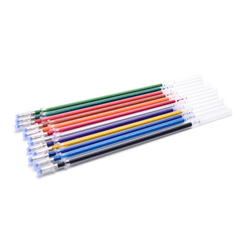 Buy 12/24/36/48 Colors Gel Pen Refills Glitter Coloring Drawing ...