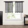 Solid Color Valance Curtains Light Filtering Divider Curtain Decorative Short Curtains  Cabinet