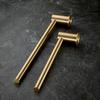 Fashionable All Copper Towel Rack Wall Mounted Towel Pole Bathroom Black Slipper Holder Hand Towel Bar Bathroom Accessories