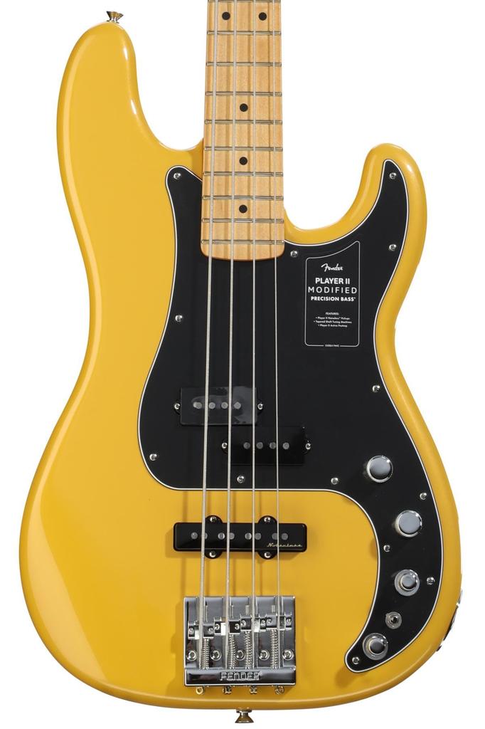 II Modified Active Precision Bass Maple Fingerboard Sunshine Yellow Fender Fender/Player