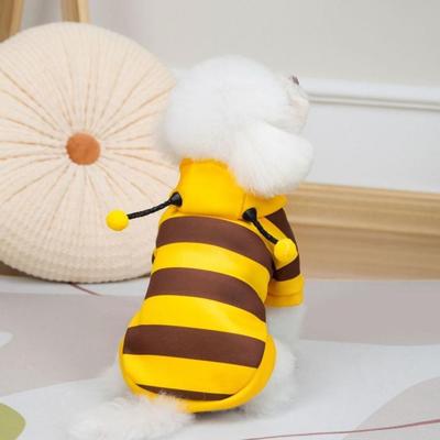 Casual Bee Design Puppy Cat Clothing Warm Jumpsuit Dog Pullover Hoodie Soft Thickened Winter Pet Clothes Chihuahua