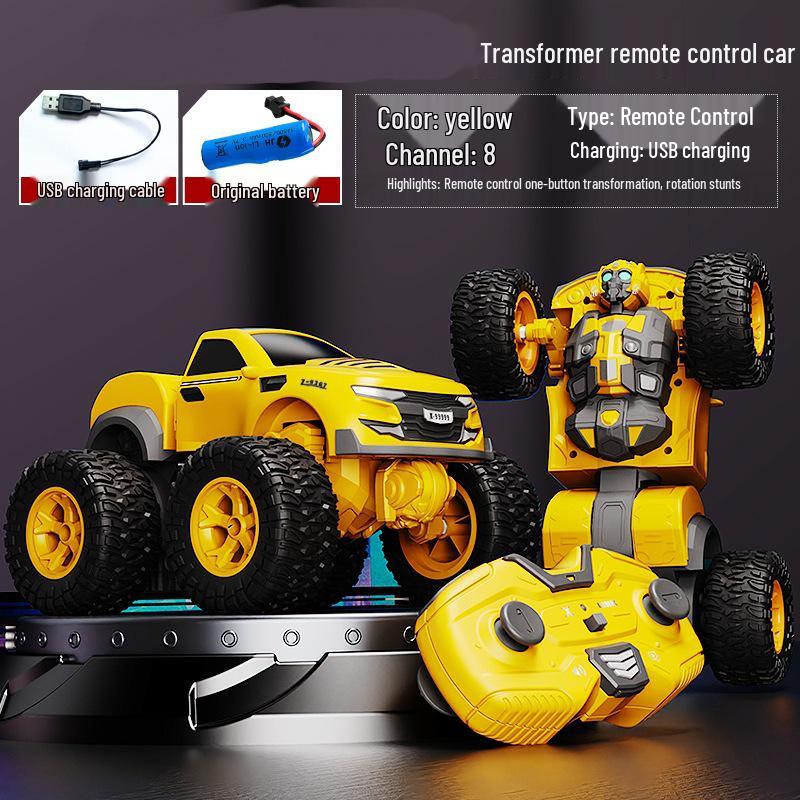 

Внедорожник-трансформер King Kong 4WD на радиоуправлении - Игрушка для лазания и гонок по бездорожью для детей 1 Rechargeable Battery + Remote Battery
