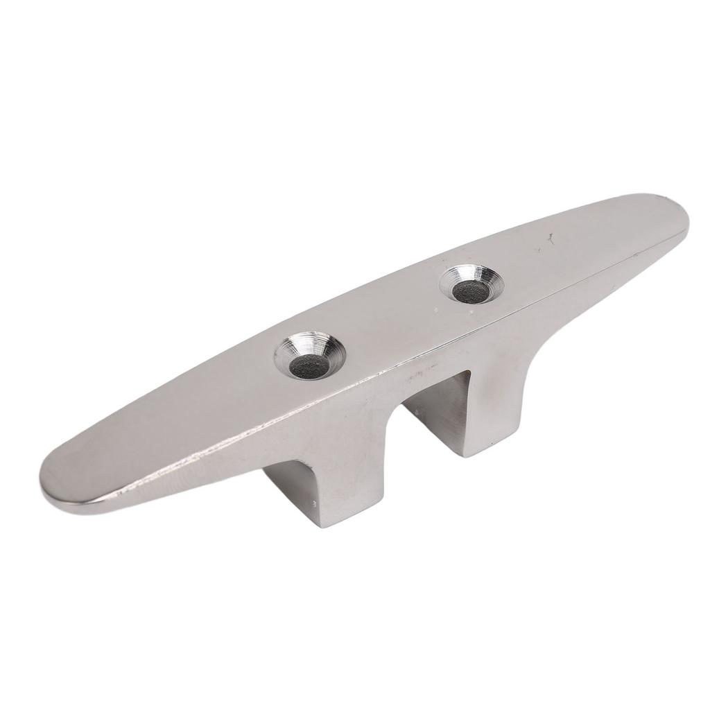 Boat Dock Cleat Stainless Steel Deck Rope Tie Down Anchor Line Cleat Holder for Ship Marine 4.5 inches