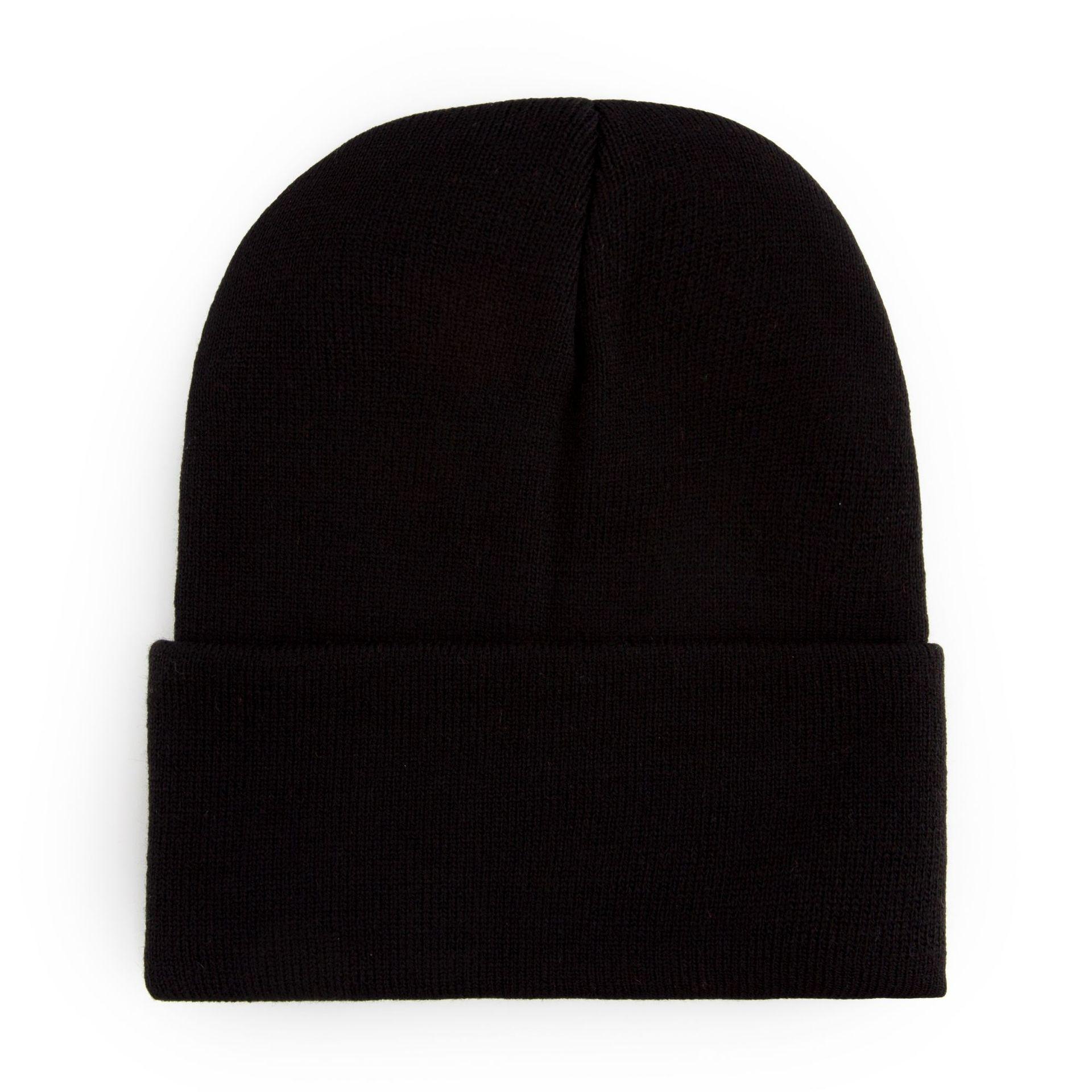 

1pc Punk Style Rivet Decorated Knitted Hat,Personalized Punk Rivet Y2K Vintage Solid Black Warm Beanie for Daily All-Winter Wear One Size