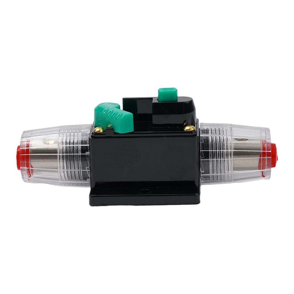10A-100A Disyuntor Fusible Reinicio 12V-48V CC Coche Barco Coche Impermeable 4/8 Awg