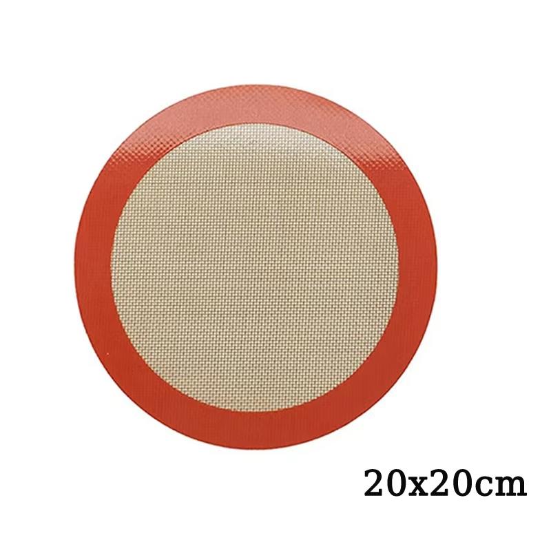 Wiederverwendbare Silikon-Backmatte Antihaft Hitzebeständig Runde und Rechteckige Gebäckmatten zum Kneten Ausrollen und Backen von Keksen